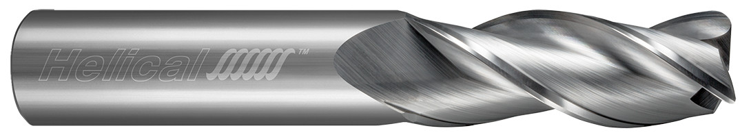 6.000 mm Cutter DIA x 6.000 mm Shank DIA x 0.500 mm Radius x 9.000 mm Length of Cut x 63.000 mm Overall Length Carbide 35° Helix Corner Radius End Mill for Aluminum, 3 Flutes, Uncoated - (MH35AL-015-30600-R0.50)