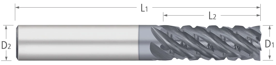 VI-PRO Variable Index End Mills-6 Flute-Square-Chipbreaker