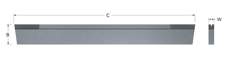 Brazed-Cut Off Tools-T Style-V-Groove