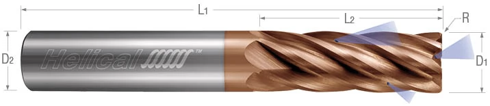 6 Flute-Corner Radius-Variable Pitch-Coolant Through 