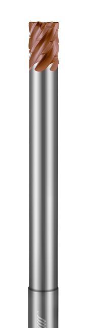 Stainless High Temp - 6 Flute - Corner Radius - Variable Pitch - Chipbreaker - Reduced Neck