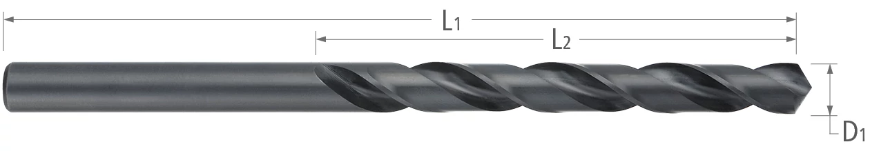 Drills-High Speed Steel-Taper Length-118° Point