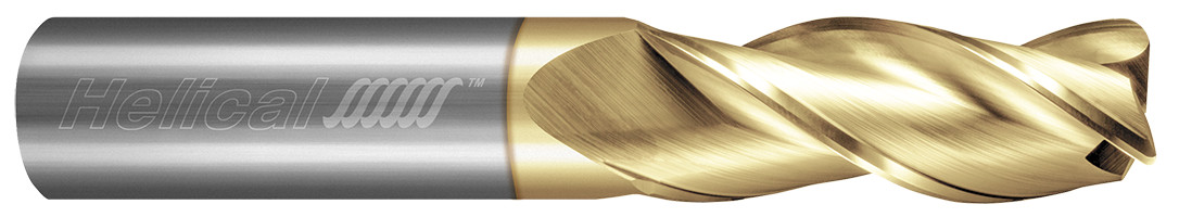 6.000 mm Cutter DIA x 6.000 mm Shank DIA x 0.500 mm Radius x 9.000 mm Length of Cut x 63.000 mm Overall Length Carbide 35° Helix Corner Radius End Mill for Aluminum, 3 Flutes, ZPLUS Coated - (MH35AL-015-30600-R0.50)