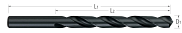 Drills-High Speed Steel-Jobber Length-118° Point-Black Oxide Finish