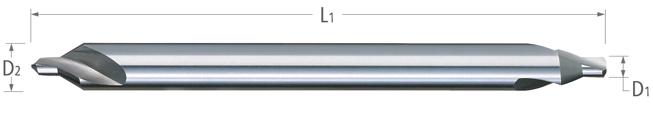 Combined Drill & Countersinks-High Speed Steel-Long Length