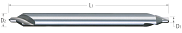 Combined Drill & Countersinks-High Speed Steel-Long Length