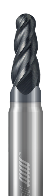 Tapered End Mills-4 Flute-Ball-Variable Pitch