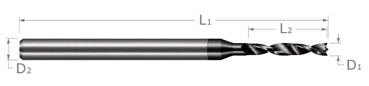 Miniature High Performance Drills-Composites-Brad Point