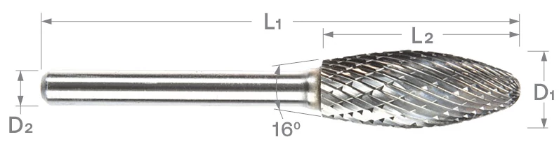 Combination Burs-SF-Ball Nosed Tree-Inverted Cone