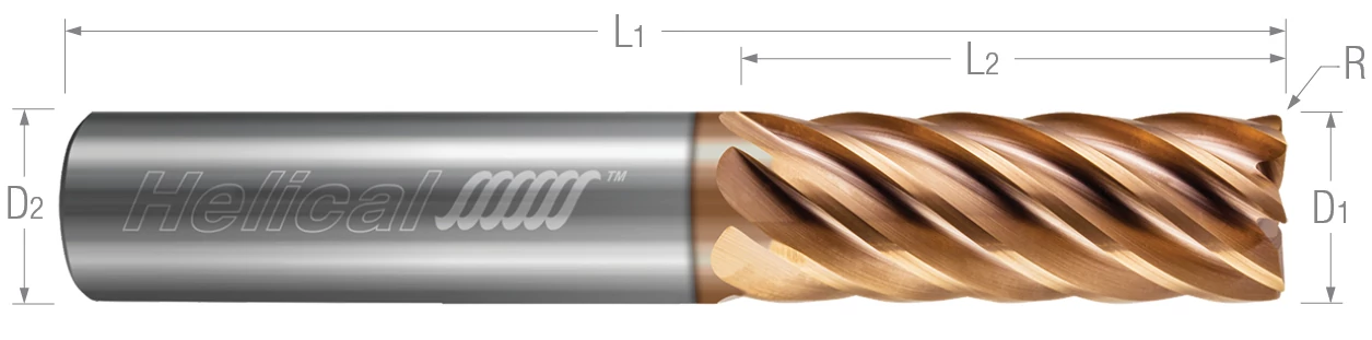 7 Flute-Corner Radius-Variable Pitch (Tplus)