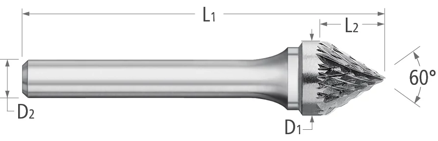 Burs-60° Included Angle-SJ