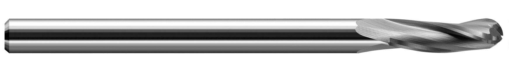 End Mills for Plastics-Finishers-Ball Upcut-3 Flute-Slow Helix