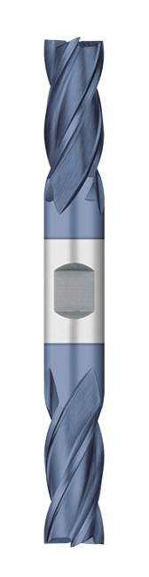 Cobalt-4 Flute-Square-30° Helix-Double-Ended