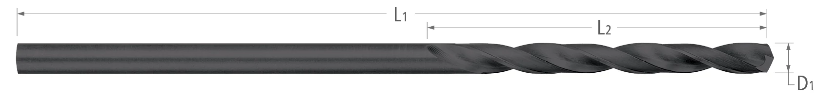 Drills-High Speed Steel-Aircraft Extension Drills-135° Split Point