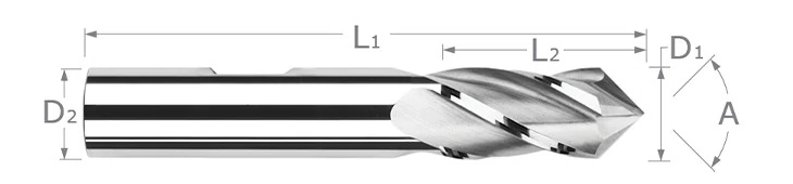 Drill/End Mills-Cobalt-Mill Style-2 & 4 Flute