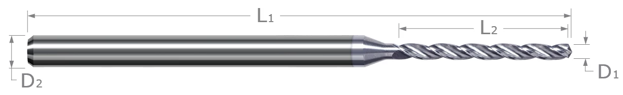 Miniature High Performance Drills-Aluminum Alloys