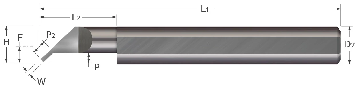 Standard-Grooving Tools-Undercutting-Square