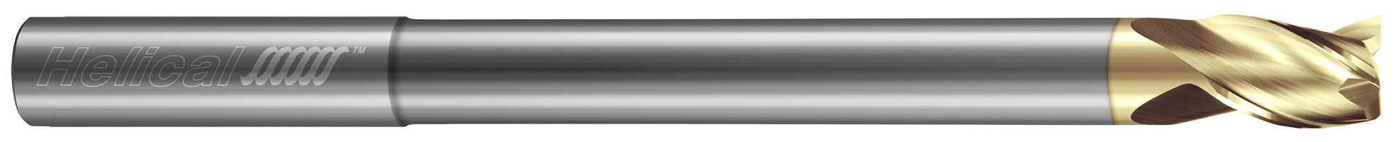 0.1875" (3/16) Cutter DIA x 0.1875" (3/16) Shank DIA x 0.2187" (7/32) Length of Cut x 3.0000" (3) Overall Length x 0.5000" (1/2) Reach Carbide 35° Helix Square End Mill for Aluminum, 3 Flutes, ZPLUS Coated - (H35AL-RN-R-30187)