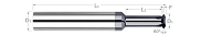 线铣刀 - 单一形式 - 度量 - 用于硬化钢