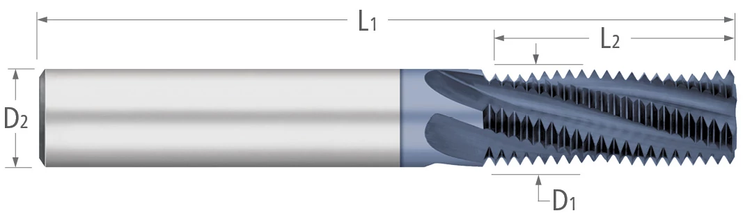 Thread Mills-Multi-Form-Metric Threads