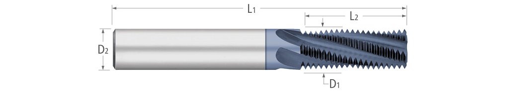 Thread Mills-Multi-Form-Metric Threads