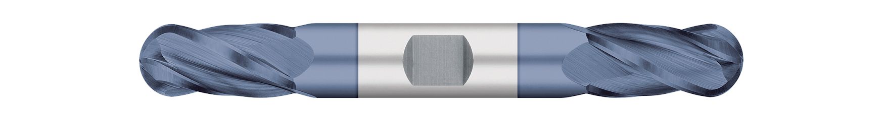 Carbide-4 Flute-Ball-30° Helix-Double-Ended