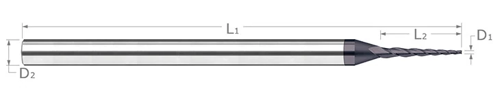 Miniature End Mills-Tapered-Square