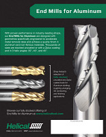 Helical Flyer End Mills for Aluminum