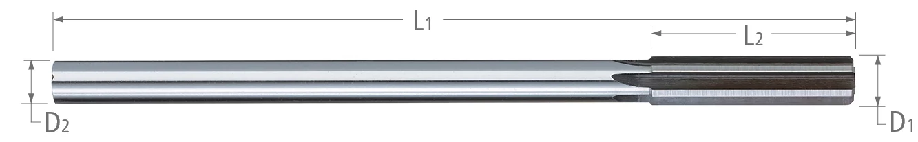 Reamers-High Speed Steel-Dowel Pin-Straight Flute
