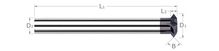 Double Angle Shank Cutters-Pointed-Reduced Shank