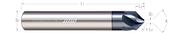 Specialty Profiles - Chamfer Mills - Helical Flute - 3 & 5 Flute - High Performance - Tipped Off
