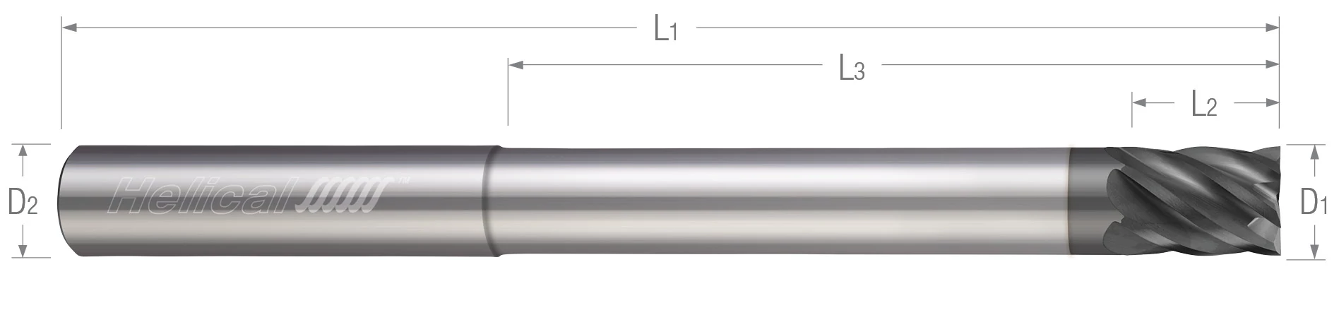 6 Flute-Corner Radius-Variable Pitch-Reduced Neck-For HEM