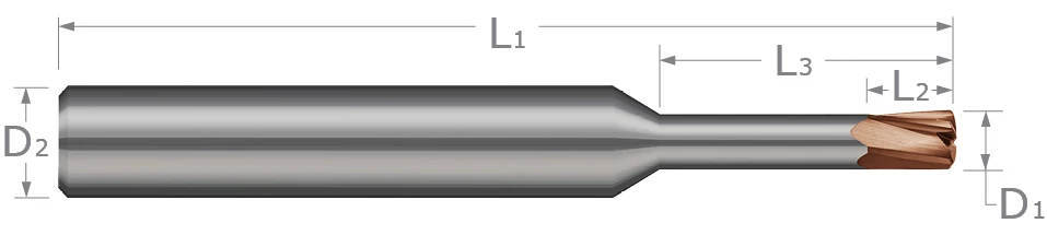 High Feed End Mills for High Temp Alloys