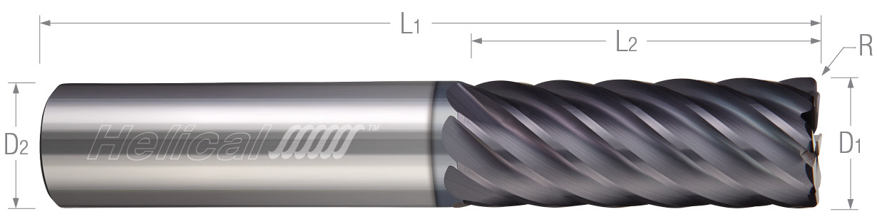 Multi-Flute, Corner Radius-Finisher (Aplus)