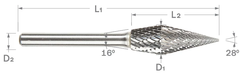 Combination Burs-SN-Cone-Double Inverted Cone