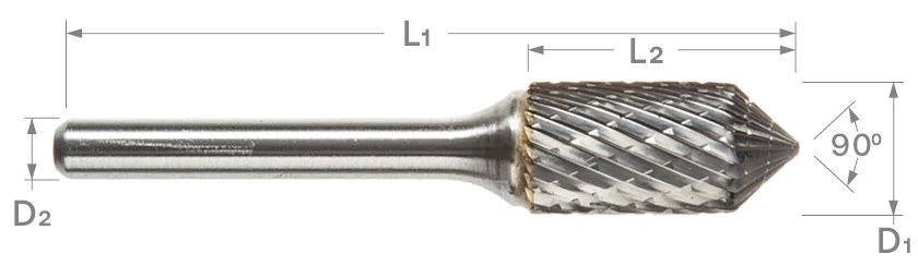 Combination Burs-SK-Countersink 90°-Cylinder