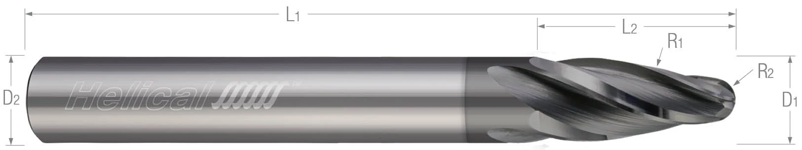 Multi-Axis Finishers-4 Flute-Oval Form (Nplus)