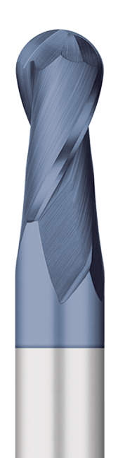 Molza Tool Solid Carbide End Mill - 1/4" Diameter, 4 Flute, 3/4" LOC, 35° Helix