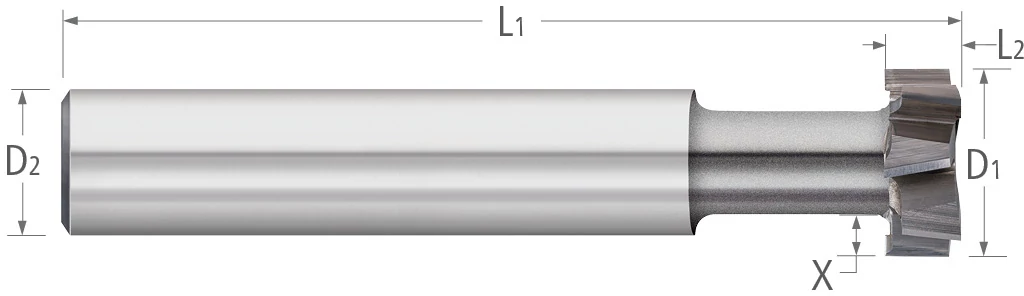 Keyseat Cutters-High Speed Steel-T-Slot Cutters