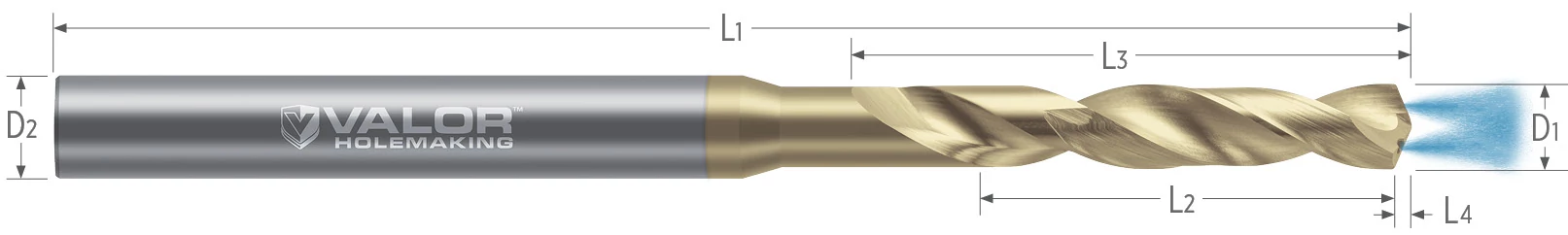 High Performance Drills-Aluminum & Aluminum Alloys-Coolant-Through