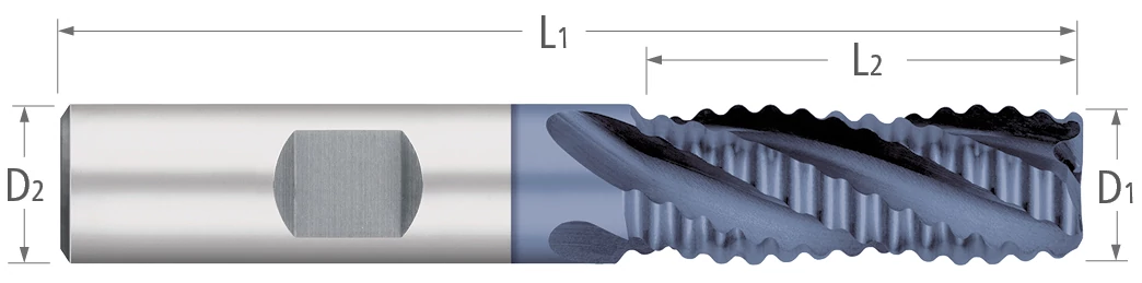 Cobalt-Roughers-Coarse Pitch-30° Helix