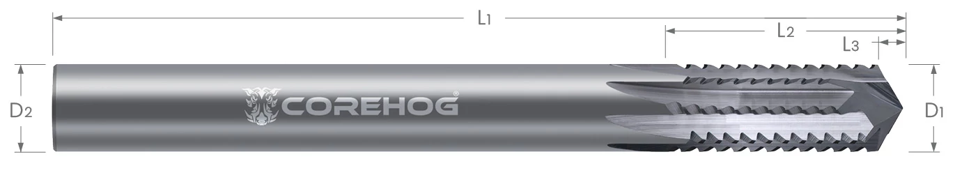 Laminate Kevlar Cutters-Drill Point Style-Compression