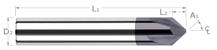 Chamfer Cutters-Pointed & Flat End