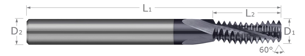 Thread Milling Cutters-Multi-Form-Metric