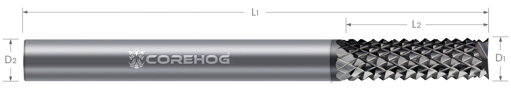 Diamond Cut Routers-End Mill Style