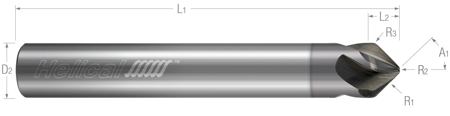 Multi-Axis Finishers-4 Flute-Taper Form (Nplus)