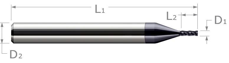 Miniature End Mills-Square-Router Style